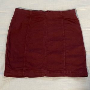 Free People maroon skirt-  Size 8